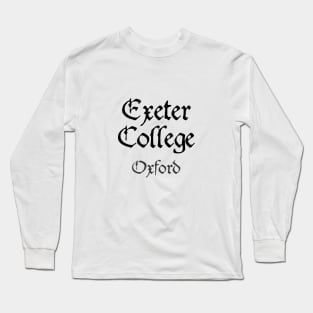 Oxford Exeter College Medieval University Long Sleeve T-Shirt